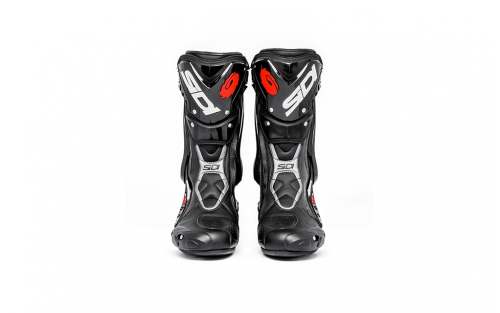 Sidi ST 92 White Vortice Heel Motorcycle Boot Cup