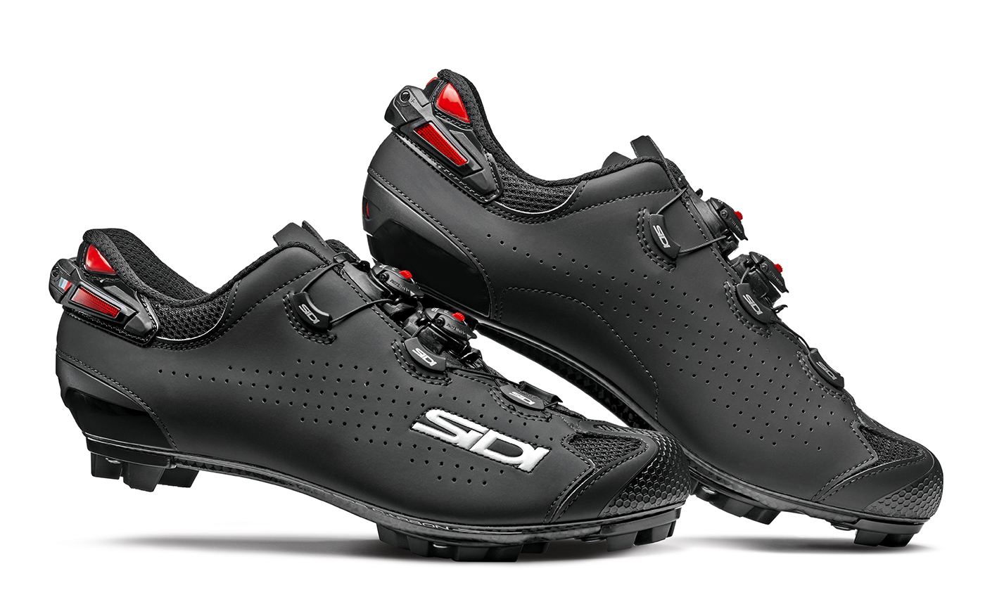 SIDI TIGER SRS Carbon MTB Shoes Size: 40~47 EUR Matt Black/Yellow Fluo 