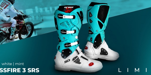 The long-awaited mint green version of the iconic Sidi Crossfire 3 SRS has arrived